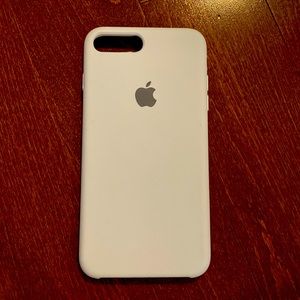 Apple White phone case.